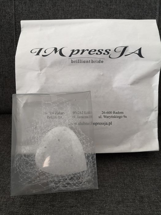 Nowy fascynator/woalka do ślubu