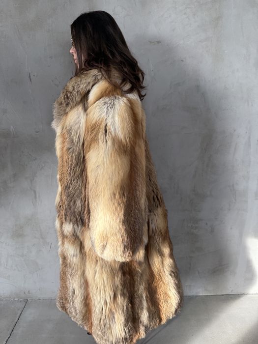 Шуба лисиця натуральна вінтаж 125см