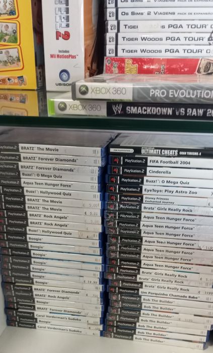 Jogos novos embalados antigos várias consolas