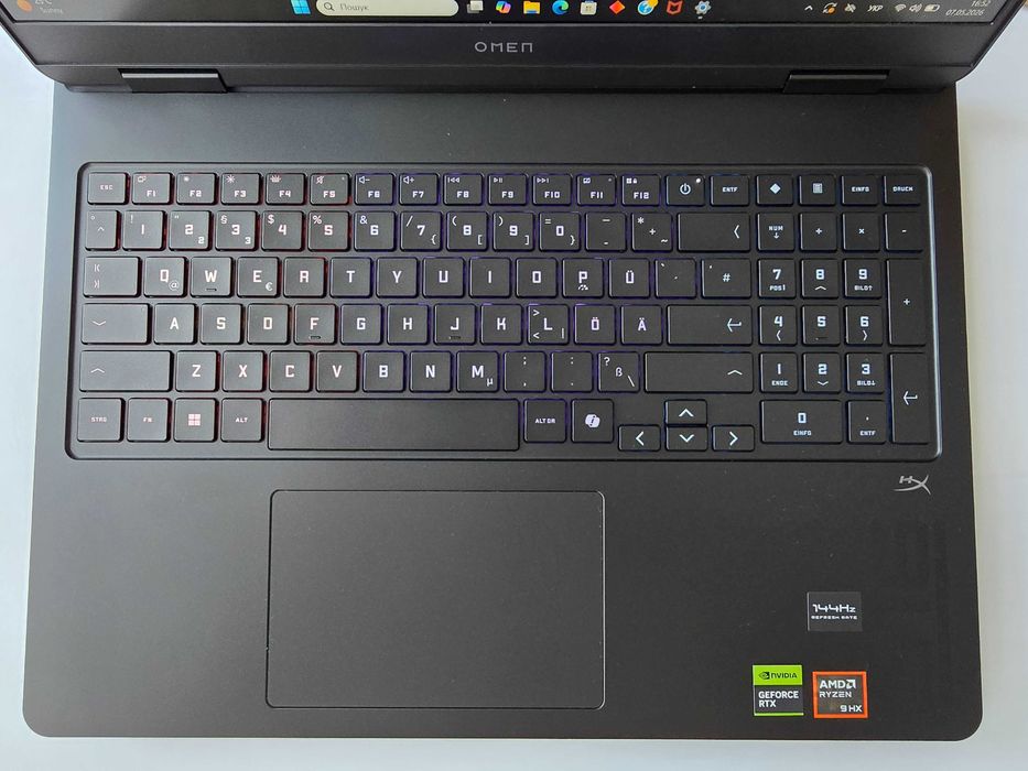 HP Omen 16 (2025) R9 8940HX/RTX 5070/RAM 16GB/SSD 1TB/2K 144Hz
