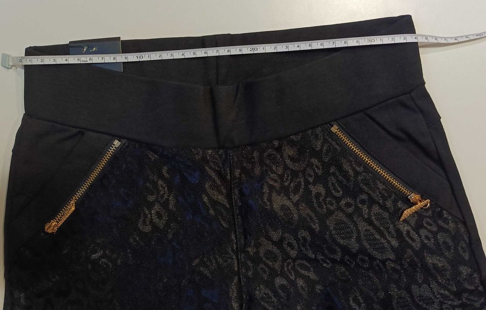 Eleganckie spodnie, getry czarne 29 M.Sara