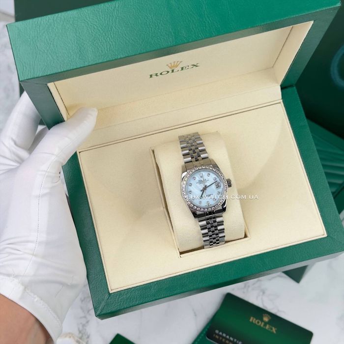 Часы женские Rolex Datejust Diamond Silver-Blue: 5 500 грн
