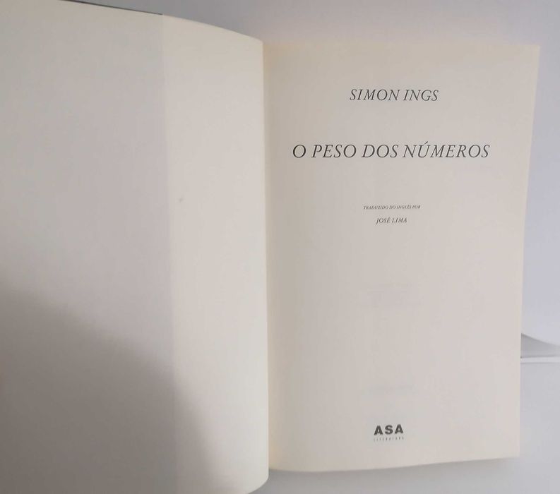 O Peso dos Números, de Simon Ings