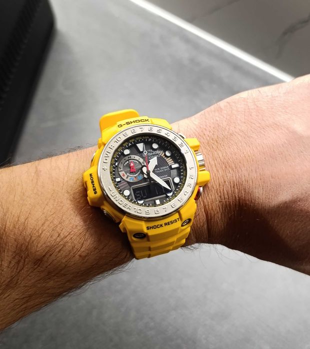 Zegarek męski Casio G-SHOCK Gulfmaster GWN-1000, jak nowy, rastaman