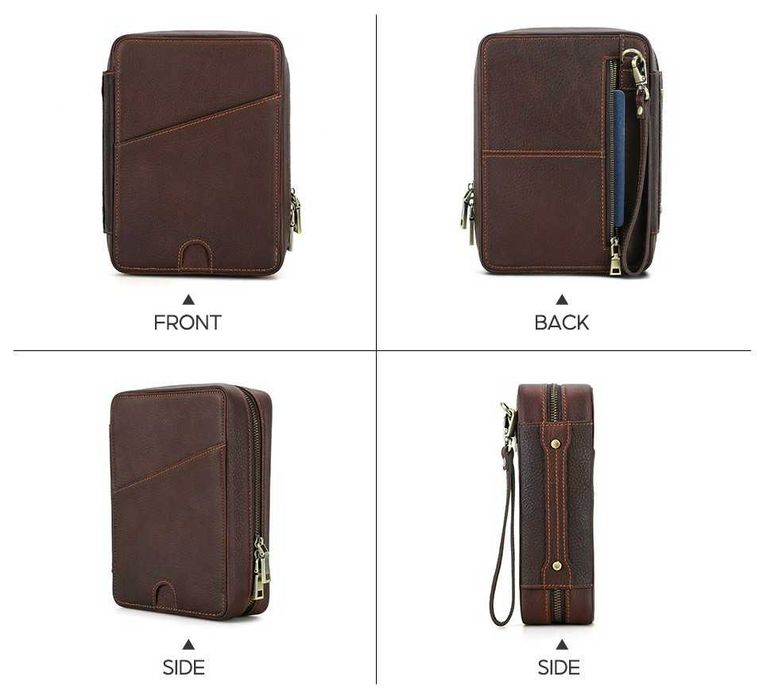 Estojo personalizado em pele para cachimbo e acessórios para fumar