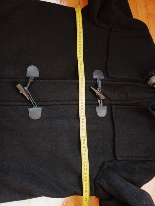 Płaszcz, budrysówka, Nautica, 40R, czarny, 80% wełna, ocieplany