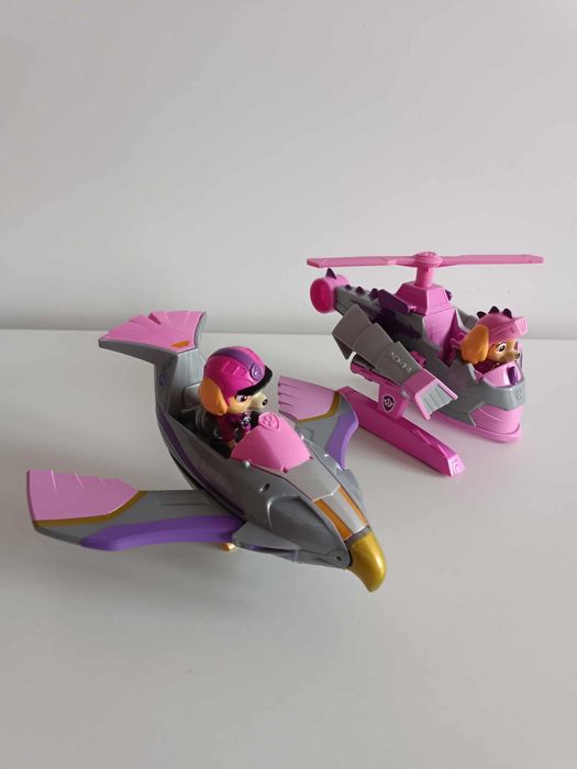 Zestaw 2x SKY pojazdy odrzutowiec + helikopter PSI PATROL jungle pups