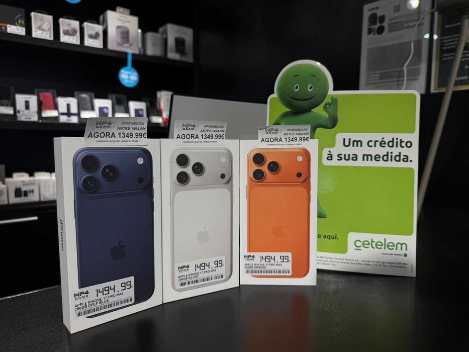 IPHONE 17 PRO MAX APENAS A 1349,99! Visite a nossa loja e veja por si as campanhas incriveis que temos para si! +Info MP