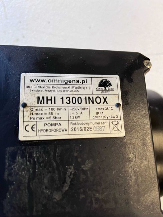 Dyfuzor wewnętrzny MH/MHI z pokrywą , części do hydroforu, nowy