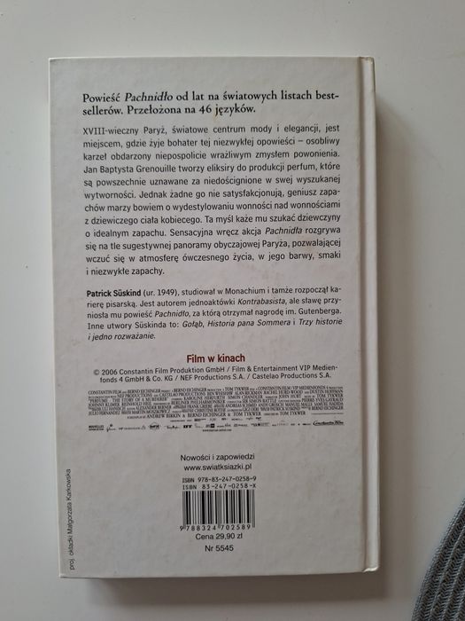 Pachnidło autora:  Patrick Suskind