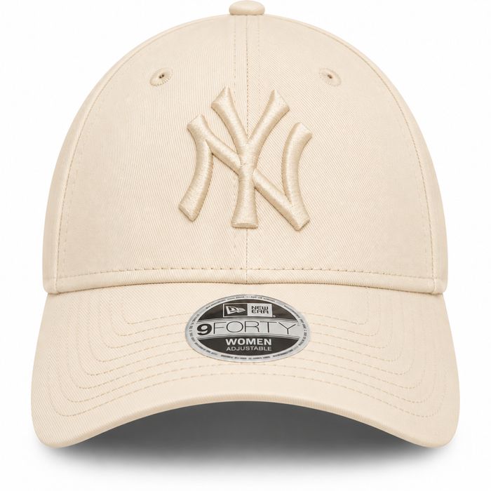 Czapka z daszkiem NY New Era 9FORTY New York MLB Yankees Beż Kremowa