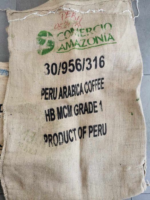 Worki jutowe po kawie 40 sztuk