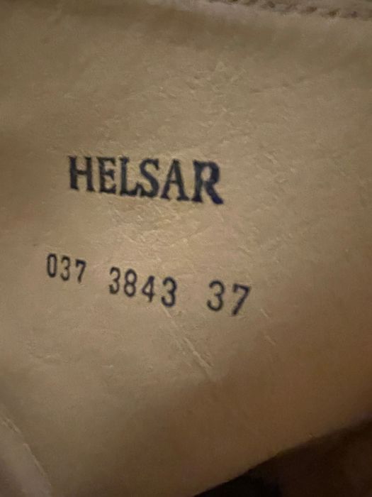 Botas cano curto camurça branca mulher Helsar 37