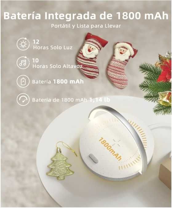 Ezvalo Carregador sem Fios Coluna Candeeiro Wireless