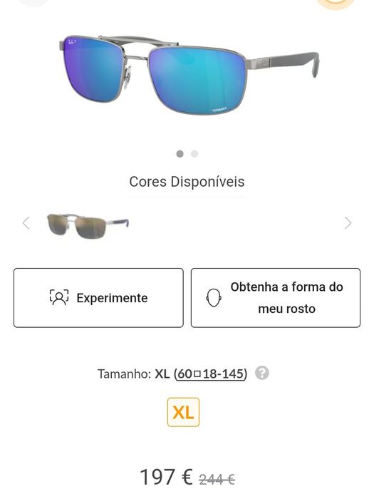 Óculos de Sol Ryban Novo  Homem Leia o anúncio