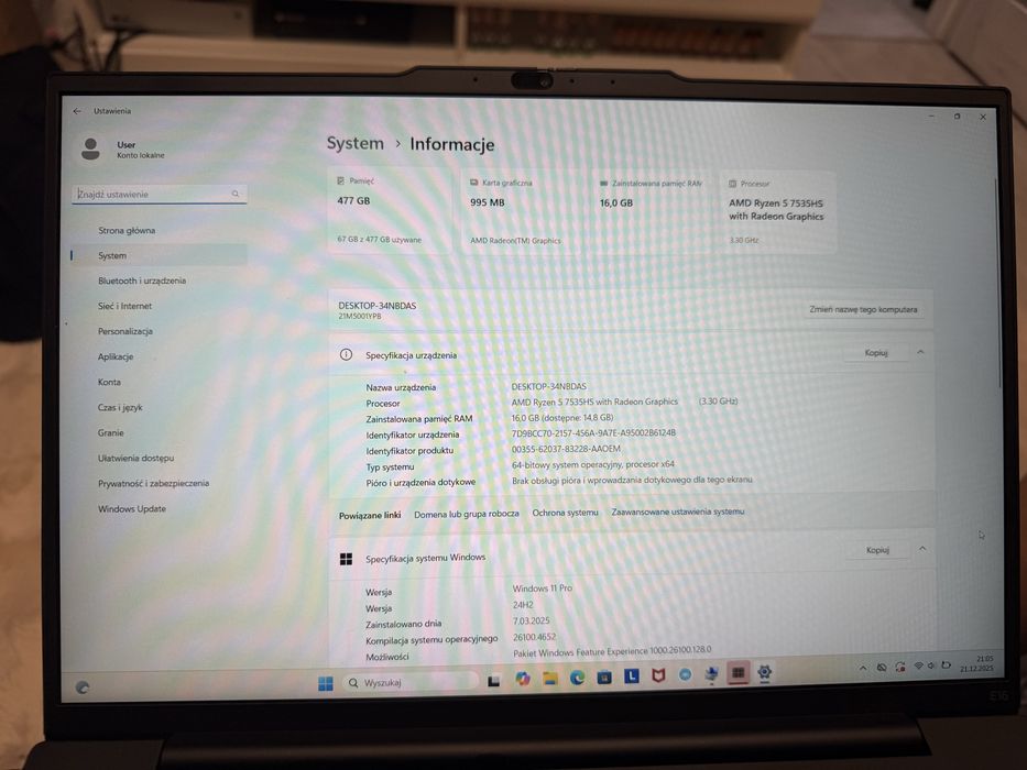 Laptop lenovo thinkpad gen2