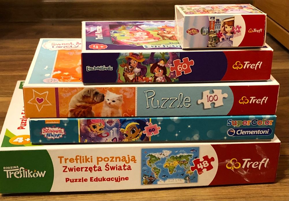 Komplet Puzzli Trefl Clementoni