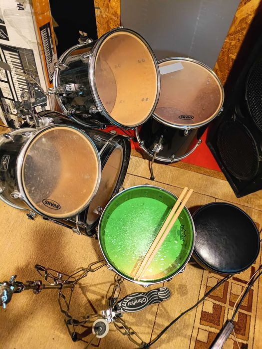 Używane Bębny Gretsch Black Hawk wraz z hardware MIM w kolorze czarnym