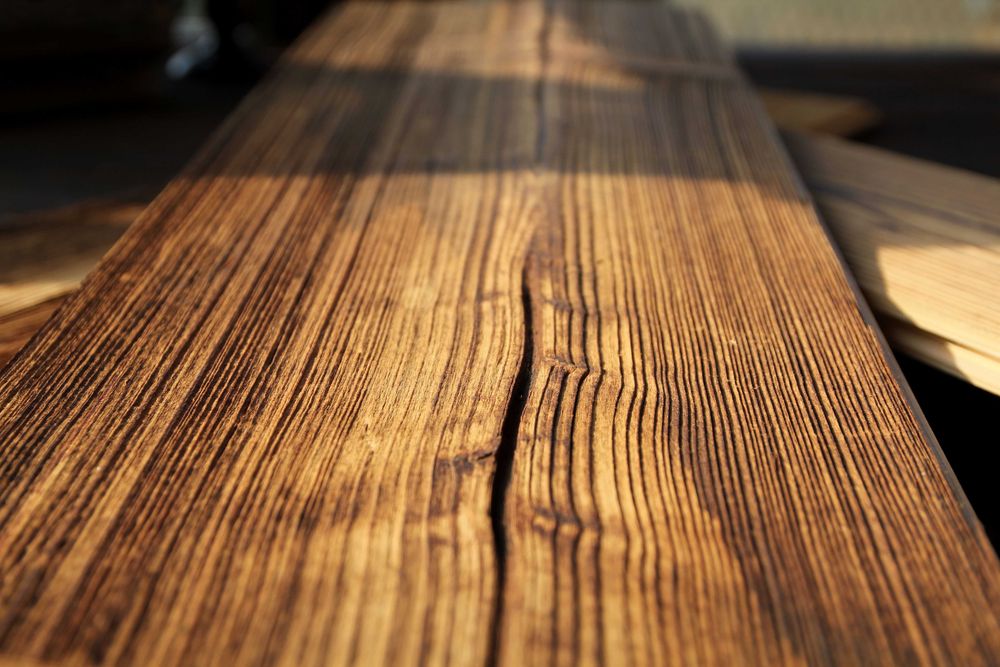 Stare deski szczotkowane piórowpust