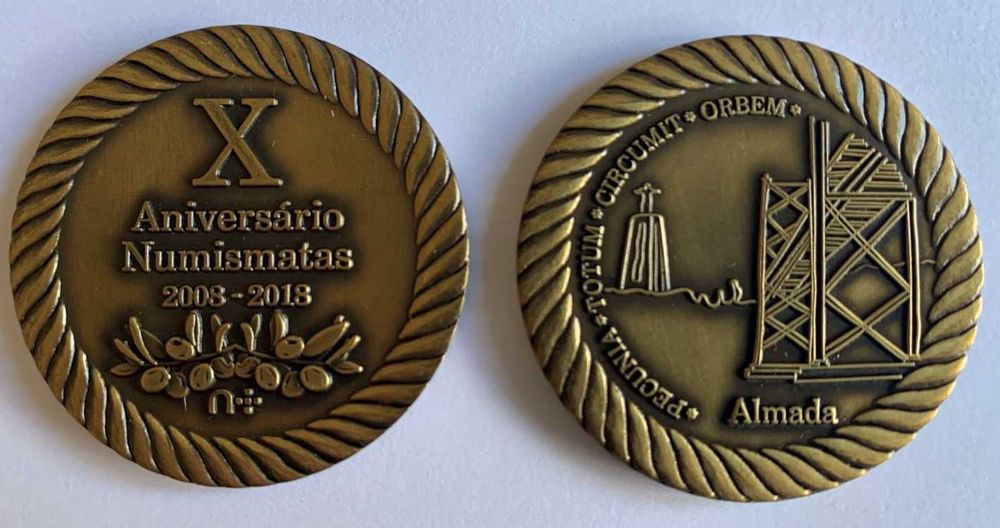 Numismatica - Colecção 6 Medalhas do Fórum dos Numismatas