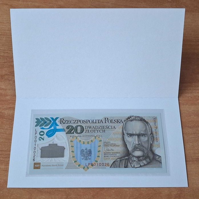 Banknot 20zł - 100 rocznica utworzenia Legionów Polskich - ciekawy nr