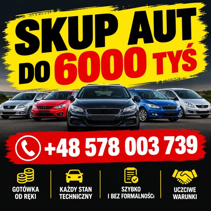 Skup aut do 6 tys.