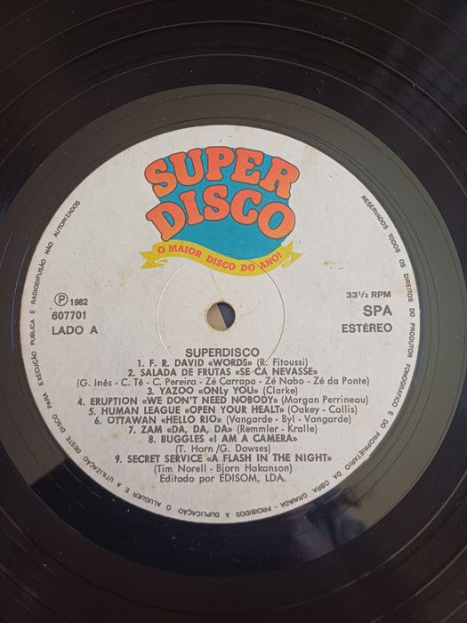 Disco vinil: super disco do ano - 1982 compilação