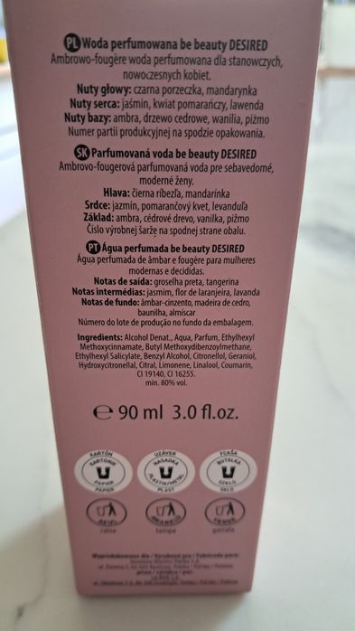 Be Beauty Desired Woda perfumowana 90ml dla kobiet
