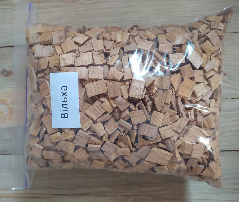 Щепа для копчення. СЛИВА. ДУБ. ВІЛЬХА. Кубики для настоювання