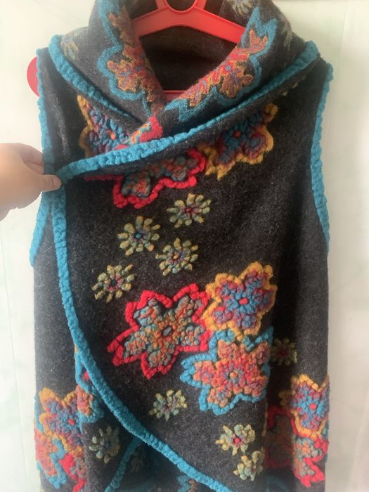 Кардиган, без рукавів, теплий