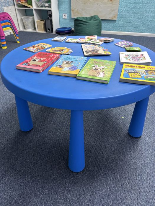 2 столи ikea сині