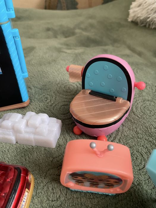 Меблі для ляльок лол Lol оригінал машинка холодильник ліжко телевізор