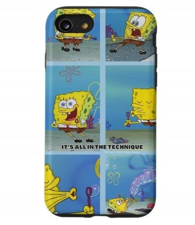 etui na iphone'a se (2020) / 7 / 8 sponge bob kanciastoporty