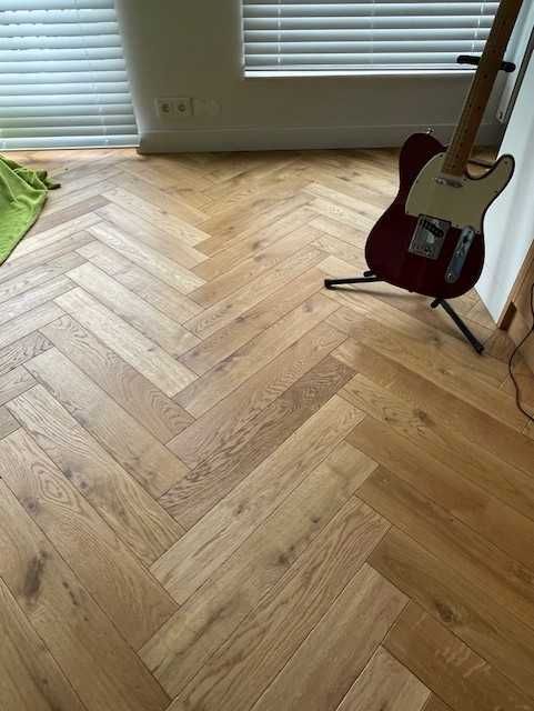 Jodełka klasyczna dębowa 2-warstwowa 95x600 Rustik, olejowosk!