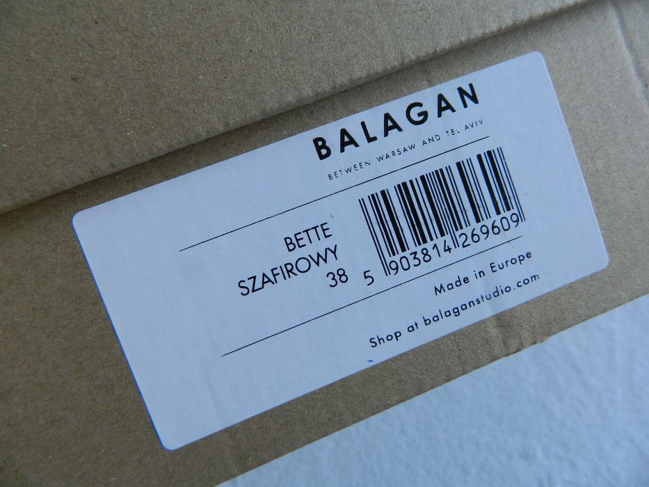 Bette Balagan sandały szafirowy nowe 38 skóra naturalna * niebieskie