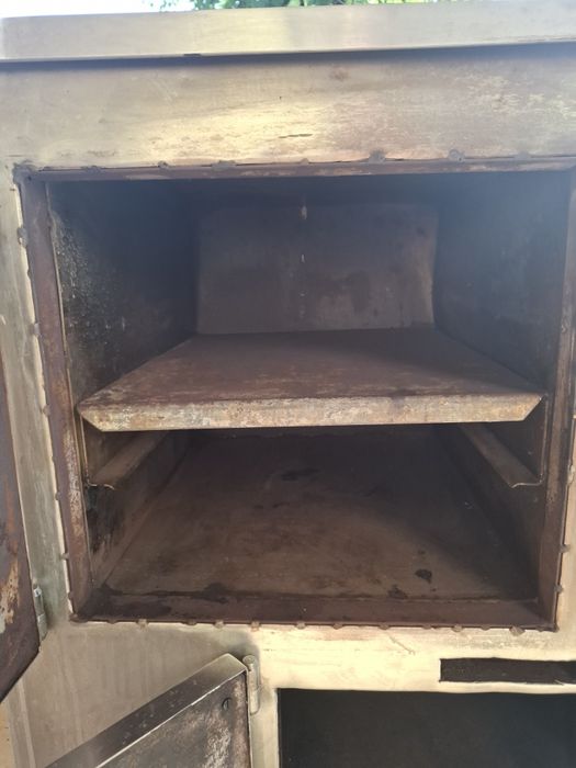Fogão e forno de ferro revestido a Inox