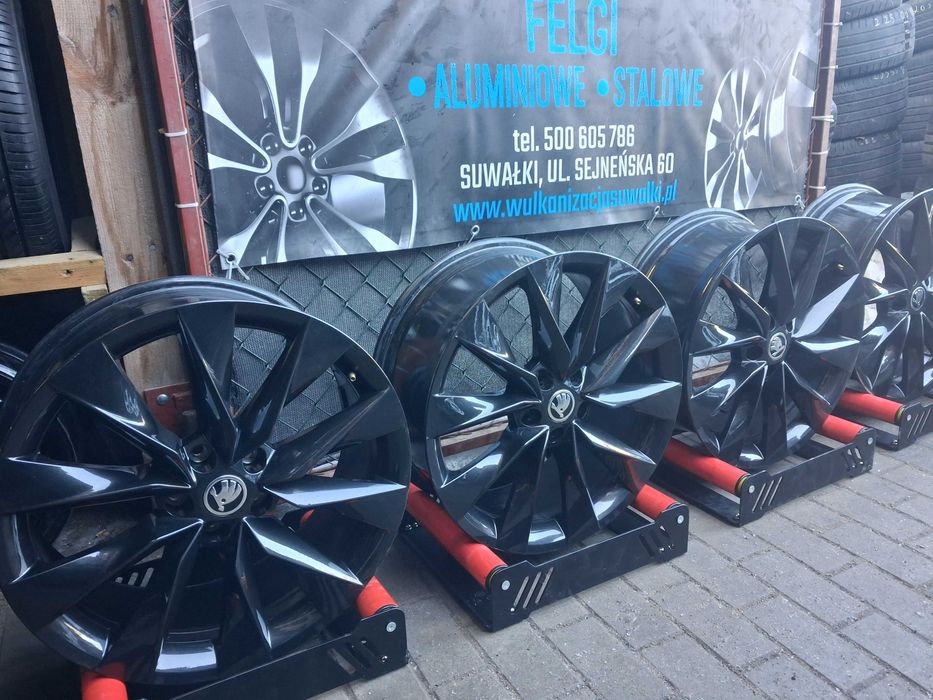 4x felgi alu R19 5x112 Skoda Superb Octavia Karoq Kodiaq Enyaq Vw Audi