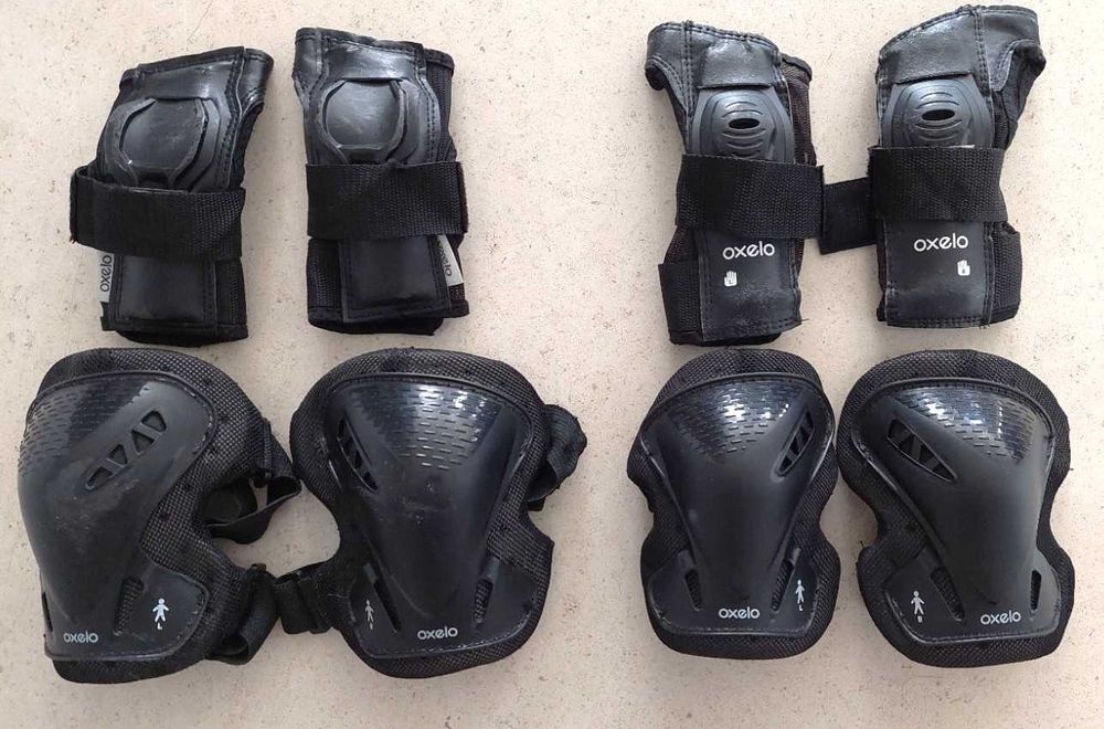 Par de Proteções de skate/ trotinete/ patins Decathlon em ótimo estado