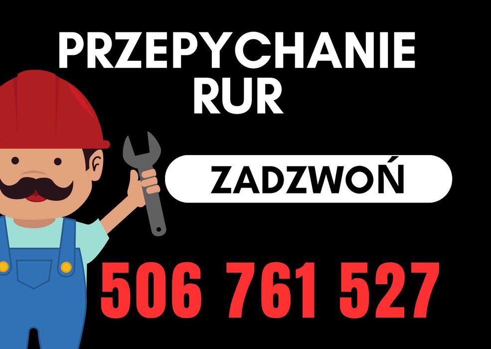 Przepychanie Rur Udrażnianie Rur, Kanalizacji Hydraulik 24/7