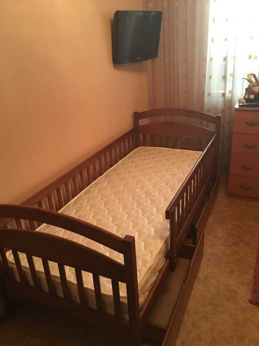 Подростковая кровать Белая 80х190, 80х160 с защитными бортами