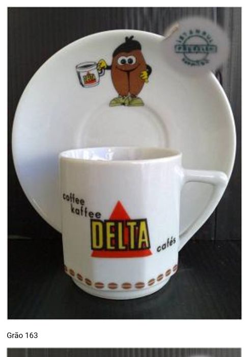 Chávena de Café marca Delta (Tema Grãos à volta da chávena)