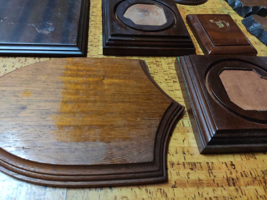 9 placas de madeira para dioramas de modelismo