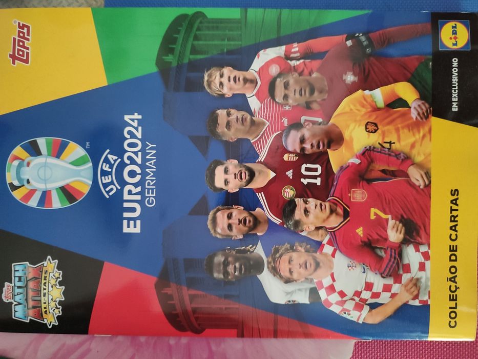 Caderneta Completa Exclusiva Match Attax TOPPS Euro 2024