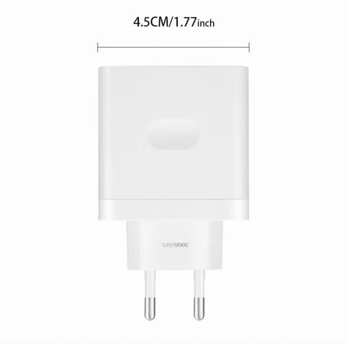 Зарядний пристрій Realme Oppo 45W SUPERVOOC Швидка зарядка USB Блок живлення