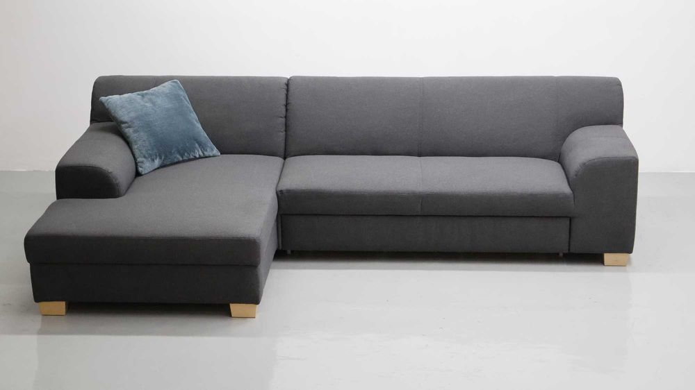 TML Narożnik funkcja spania ciemno popielaty kolor rozkładana rogówka