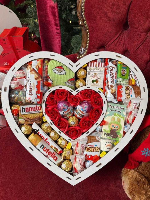 Подарочный набор с конфетами Киндер сюрприз, идеальный бокс на подарок