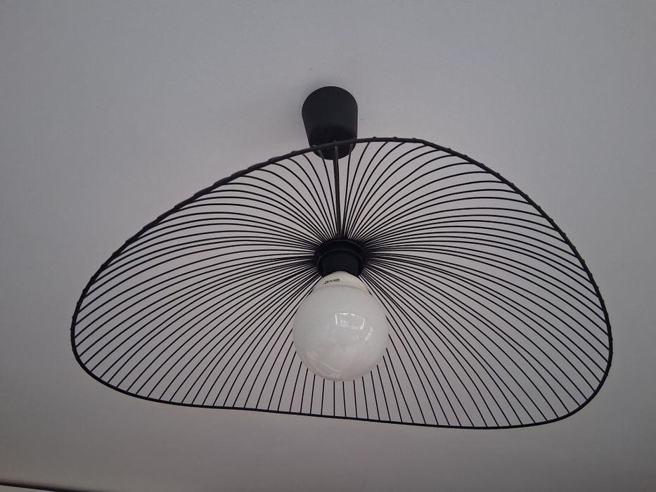 Lampa metalowa, czarna, loft