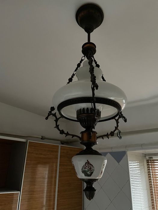 Люстра ретро бронзовая