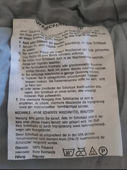 Спальний мішок Зільт (Німеччина)