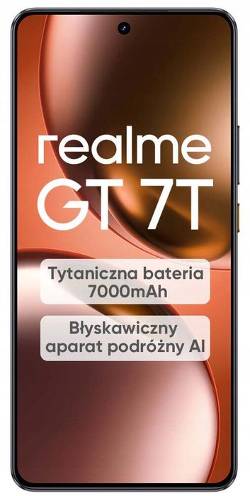 Smartfon realme GT 7T 12/512GB 5G OLED NFC Dual SIM Czarny IceSense Black